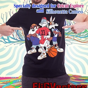 Bugs basketball 90s SVG, eps, dxf, pdf, png, cuttin file Files Instant Download
