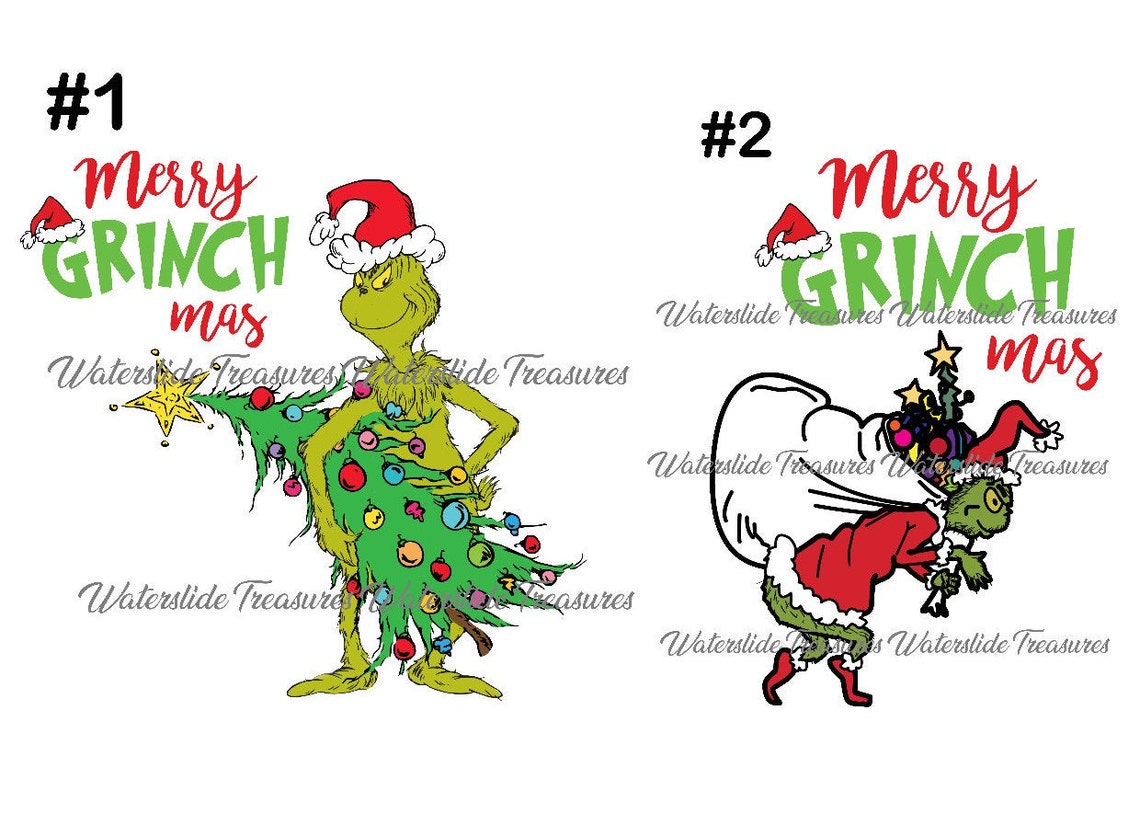 grinch screen print transfers