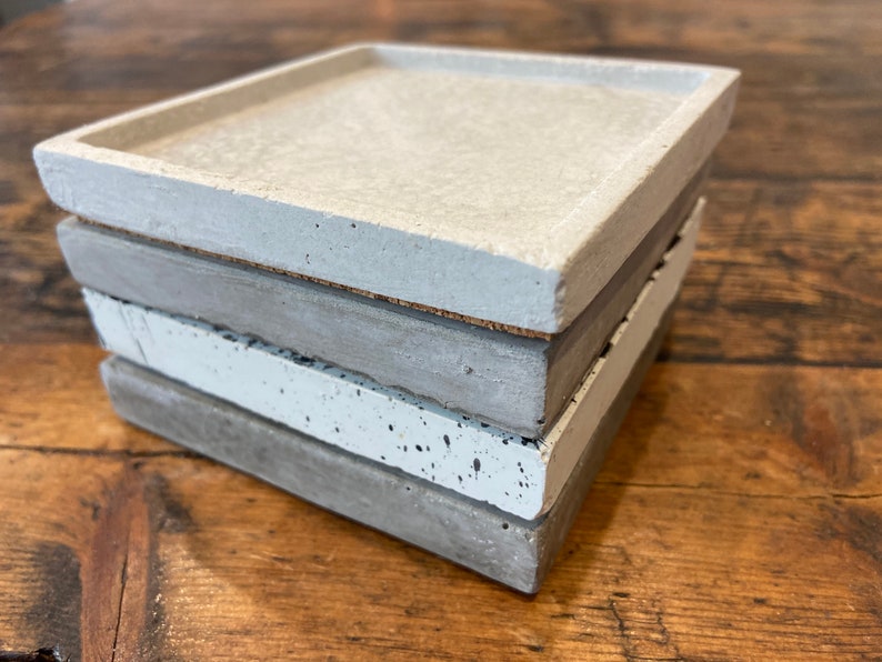Made in the UK Dressing Table Industrial Style Ring Dish Handmade Concrete Trinket Tray