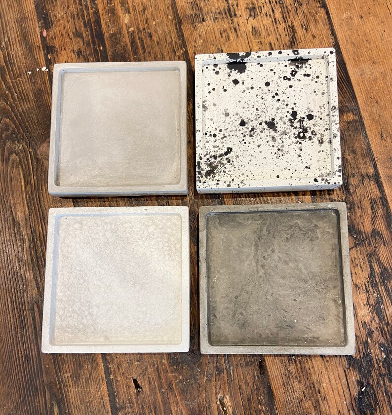Made in the UK Dressing Table Industrial Style Ring Dish Handmade Concrete Trinket Tray