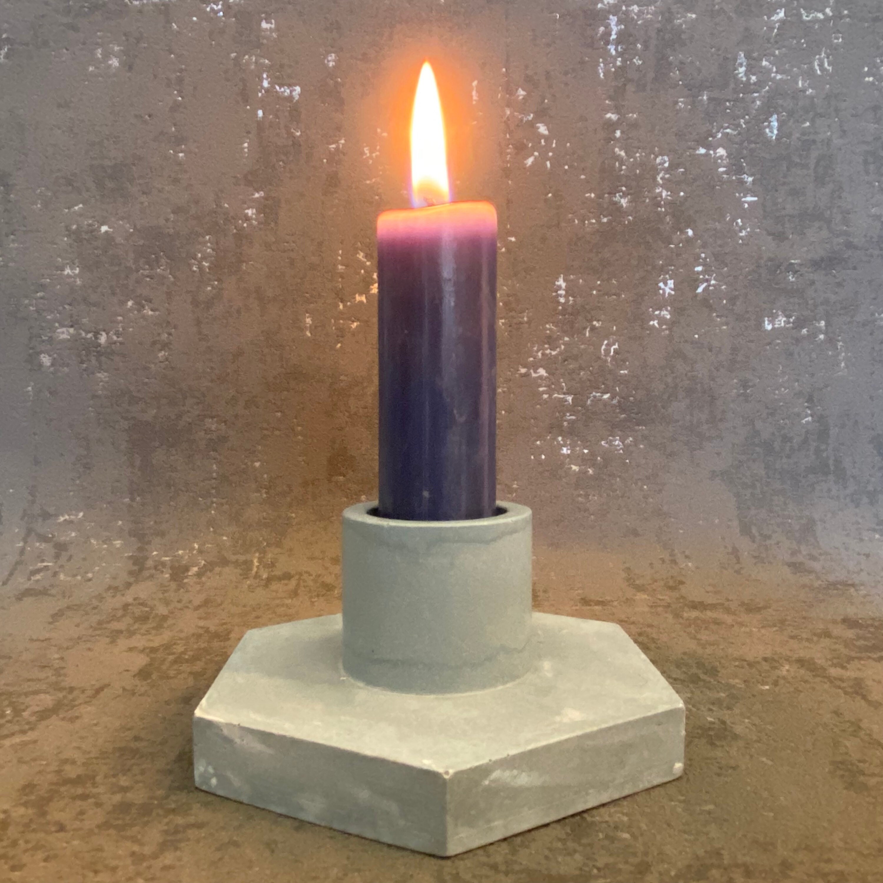 Pair of Blue Dinner Candle Holder Tapered Candle Holder Etsy