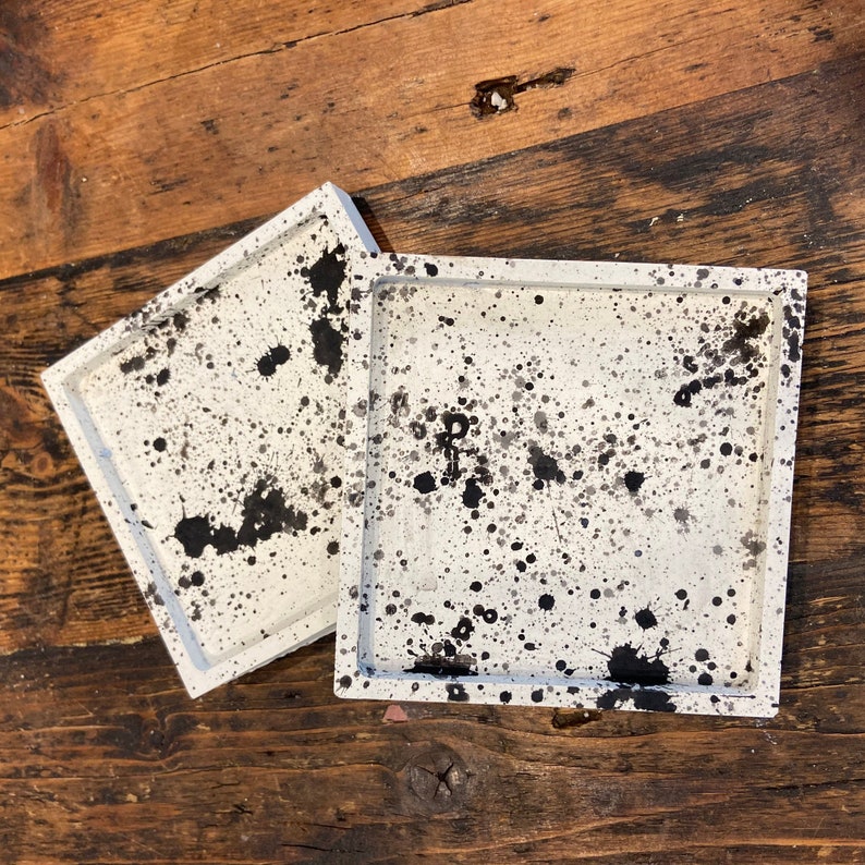 Made in the UK Dressing Table Industrial Style Ring Dish Handmade Concrete Trinket Tray