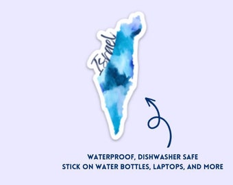 Adhesivo de vinilo del Estado de Israel - Calcomanía impermeable