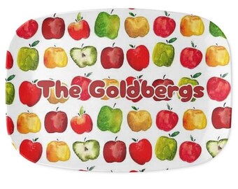Bandeja para servir Rosh Hashaná personalizada: bandeja de otoño, recepción de otoño, bandeja de manzanas, bandeja de shana tova, melamina, servicio de Sucot, decoración de Sucot