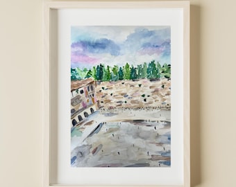 Impresión artística del Kotel (impresión artística de Jerusalén, Ciudad Vieja, Israel)