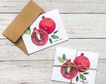 Paquete de 5 tarjetas de Rosh Hashaná {tarjeta de año nuevo judío, tarjetas de festividades importantes, tarjeta de festividad judía, tarjeta de shana tova, juego de tarjetas de felicitación}