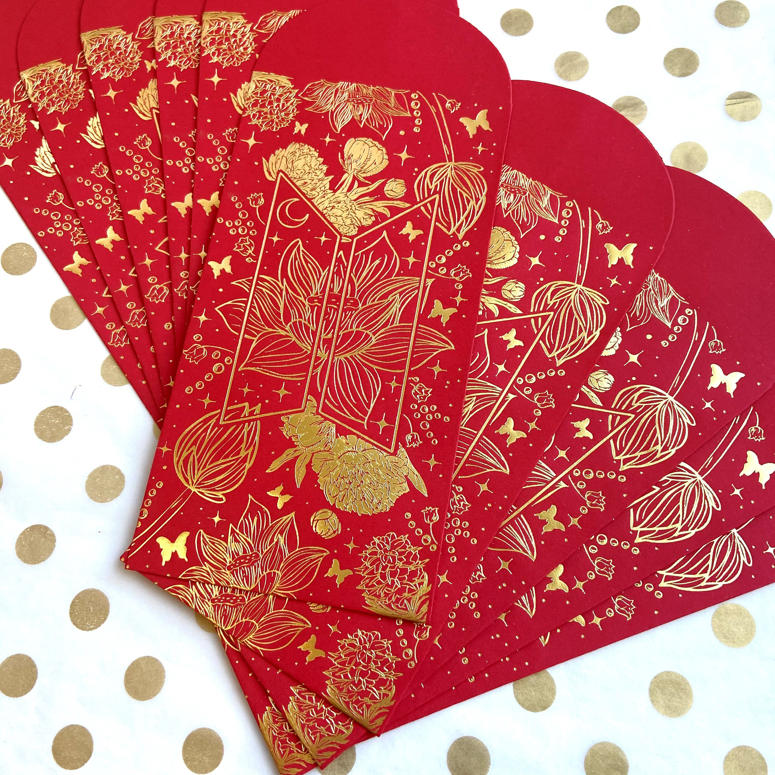 Chinese Red Envelope Hong Bao 6 Bundles 36pcs - Just Asian Food