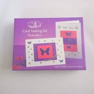 Card Making knutselpakket, geschikt voor alle leeftijden, kaarten ingesloten. Leuk kunst & knutselproject, ergotherapie, geestelijke gezondheid, mindfulness.
