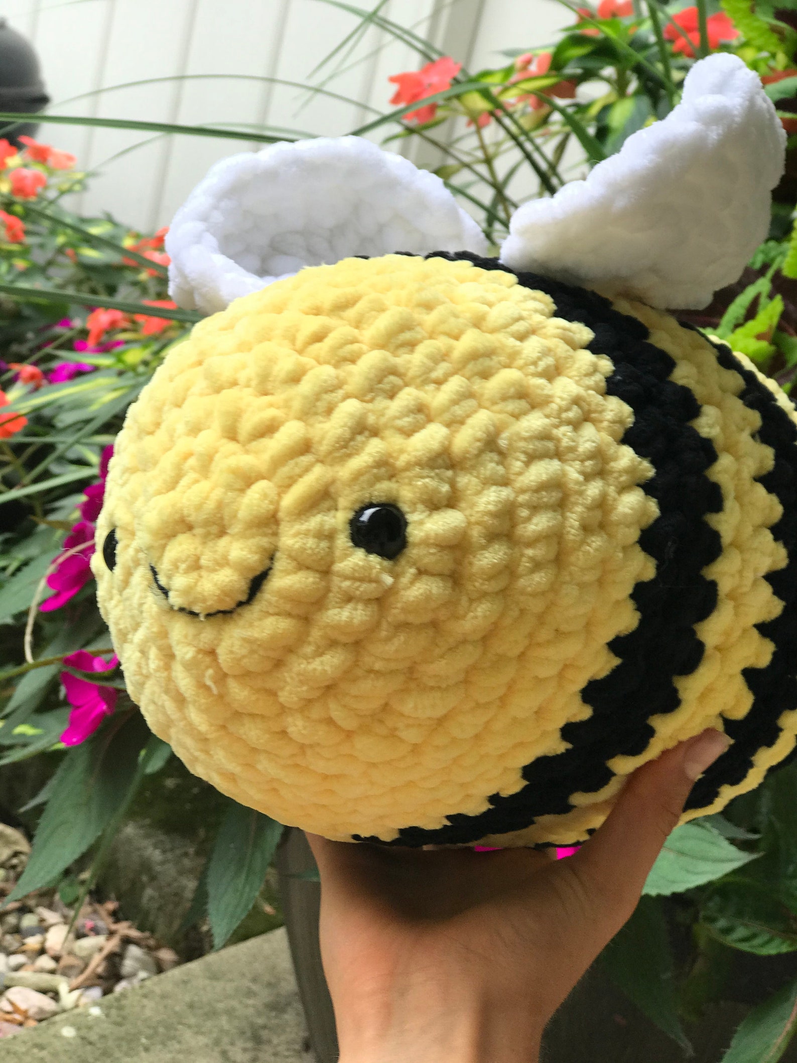 Jumbo Crochet Bee Etsy