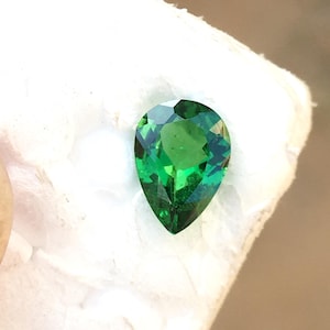 Pear Cut Tsavorite Garnet: 0.67 Carat Green Gemstone