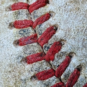 Macro Baseball Stitching Photo Print - Wall Art, Wall Decor, Fine Art Print, Smartphone photography