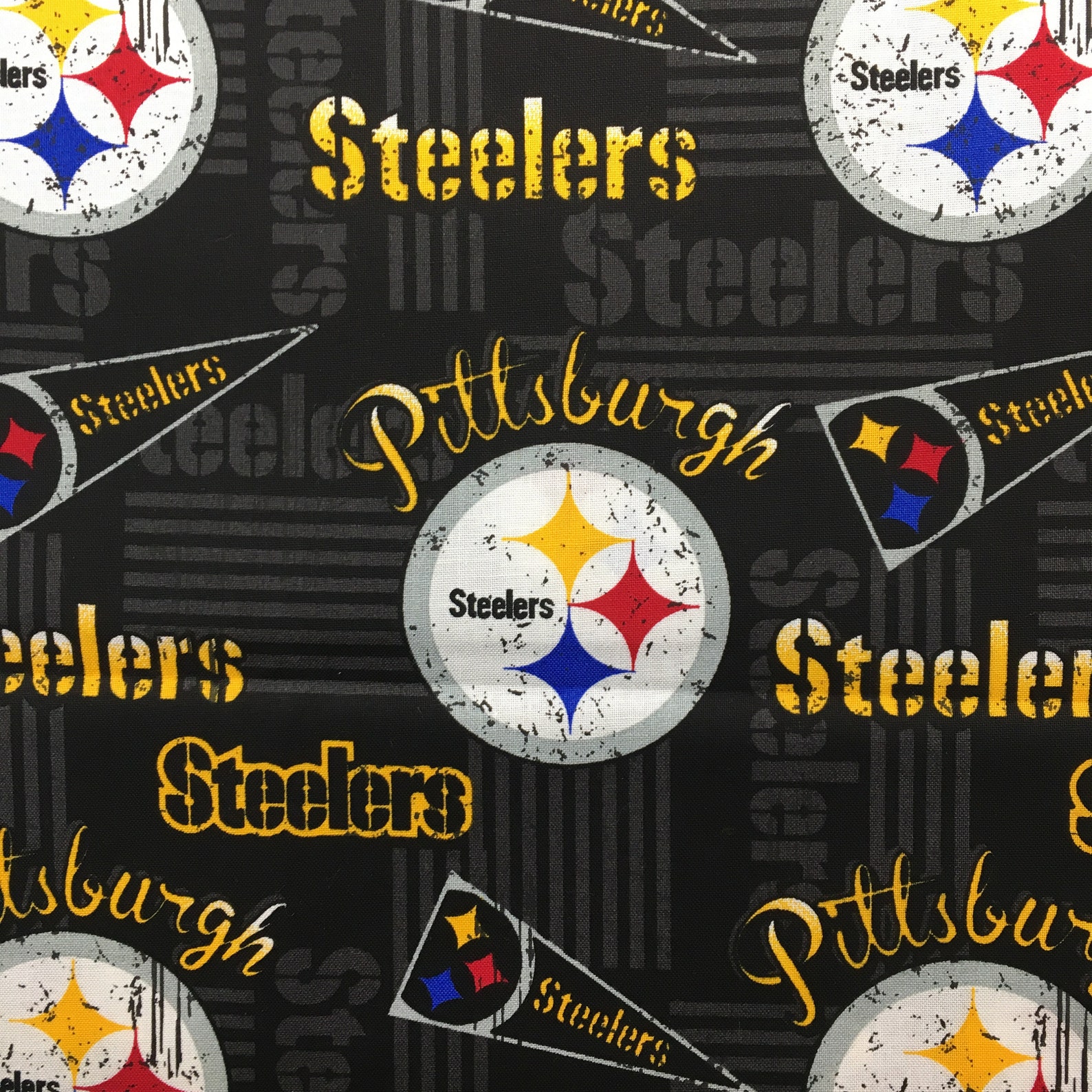 Pittsburgh Steelers Pennants Fabric by the Yard 36 X | Etsy