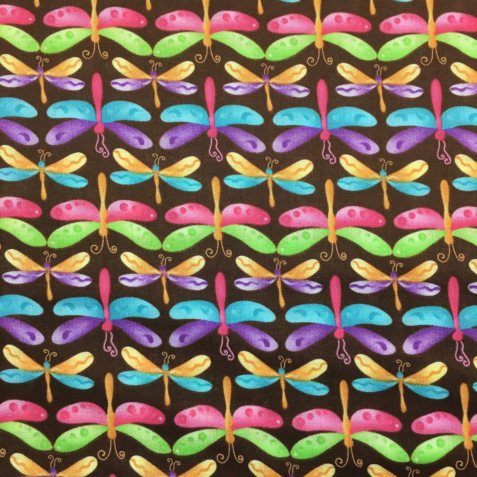 Novelty dragonfly cotton fabric by the yard 100 cotton Etsy