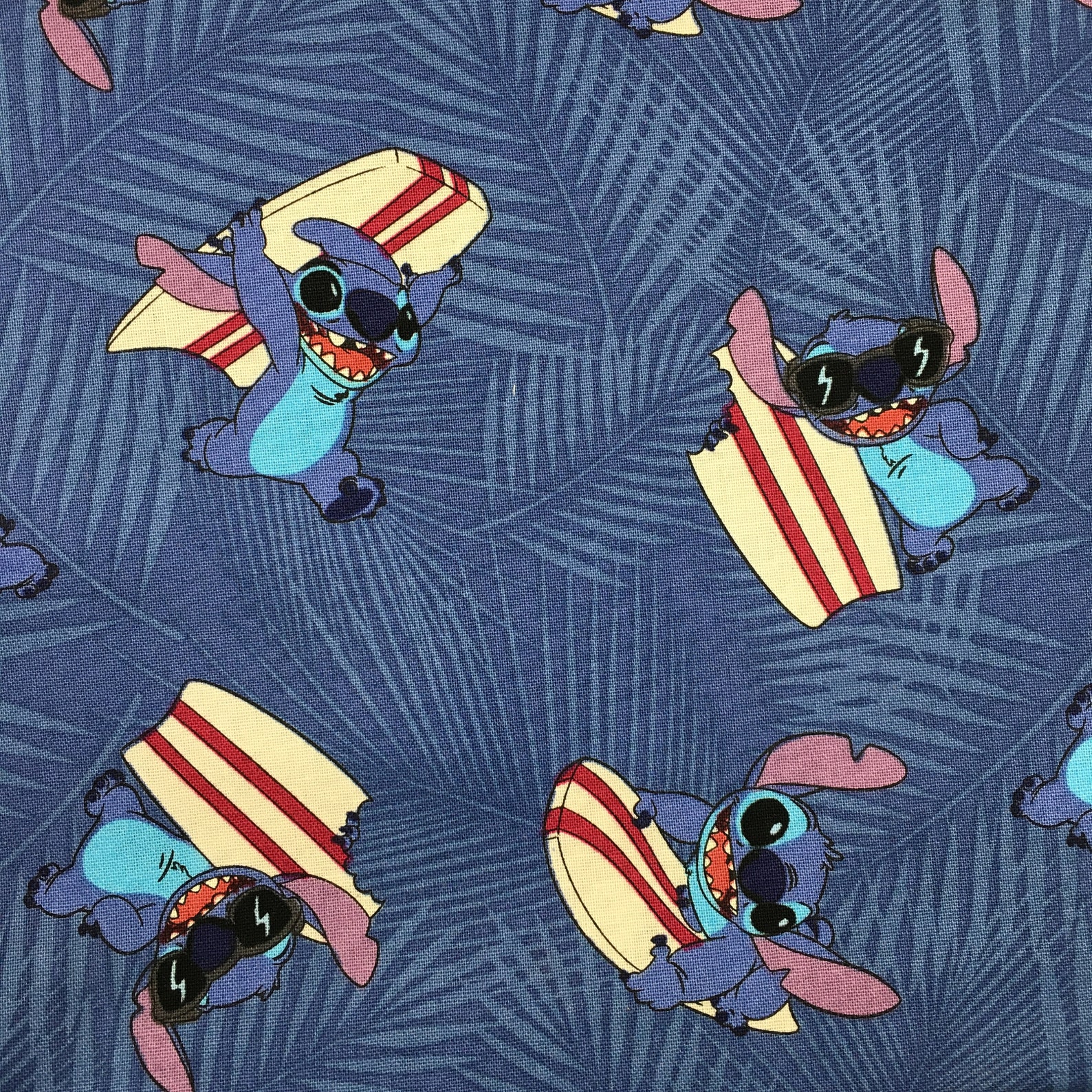 Disney Lilo and Stitch Cotton Fabric by the Yard 44w Etsy