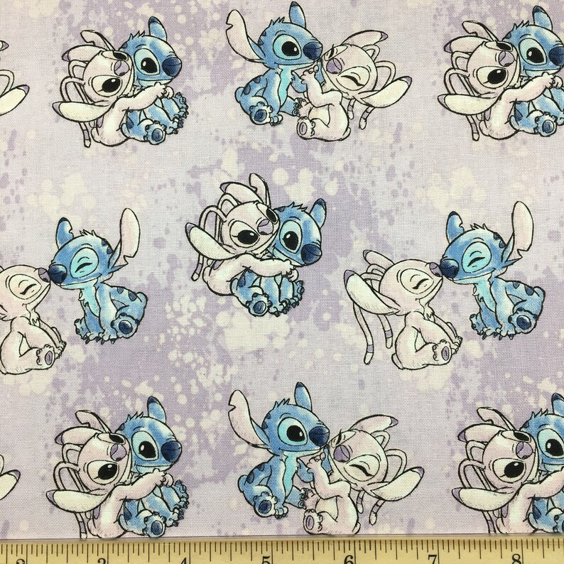 CLEARANCE 40% OFF Lilo and Stitch With Angel Fabric by the - Etsy