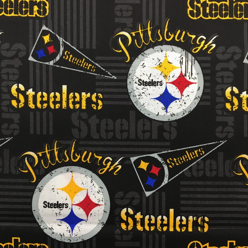 Pittsburgh Steelers Pennants Fabric by the Yard 36 X | Etsy