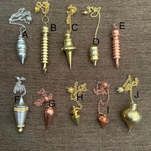 ソリッドメタル振り子 - ユニークな重厚真鍮振り子、銀振り子、銅振り子、球振り子/丸振り子/ポイント振り子