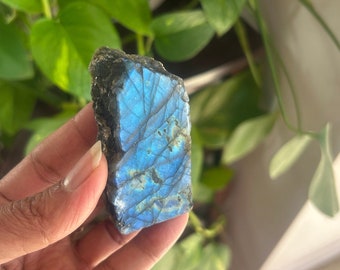Natural labradorite Slab - Rough labradorite - Raw high flash Slab - Raw labradorite Labradorite Natural Metaphysical Properties,