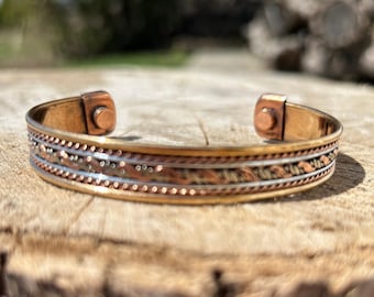 Magnetisches Kupferarmband, Unisex verstellbarer Schmuck