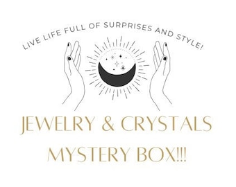 Vintage sieraden Mystery Box, Mystery Bag. Shop keuze mysterie sieraden/kristallen heks geschenken ruwe steen kristal/verjaardagscadeau genezing kristal