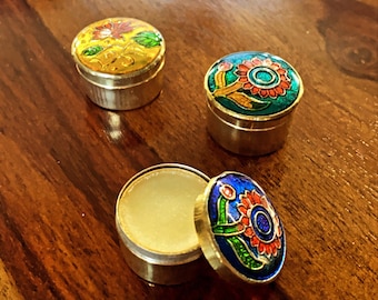 Solid Perfume Balm 4g/6g - Scents: Sandalwood  -Patchouli -Jasmine -Rose -Buddha Delight -Amber -Lotus -Honey Suckle -Neroli -Lavender -Musk