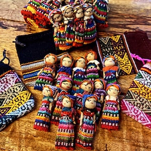 Worry Dolls - Anxiety & Stress Relief, Handmade and Sustainable made in Guatemala - Fair Trade Worry Dolls