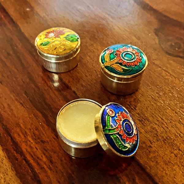 Solid Perfume Balm 4g/6g - Scents: Sandalwood  -Patchouli -Jasmine -Rose -Buddha Delight -Amber -Lotus -Honey Suckle -Neroli -Lavender -Musk