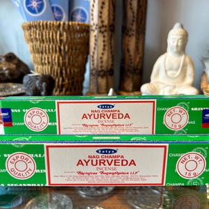 Satya Nag Champa Ayurveda Incense Sticks 100 Natural Handcrafted Pure & Natural Bliss