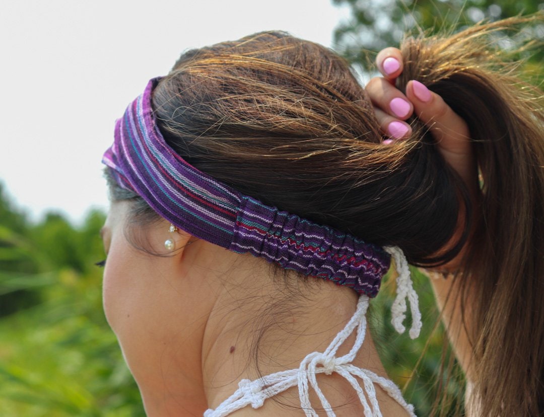 Headband Handmade in Nepal Striped Nepalese Bandana Fair Etsy