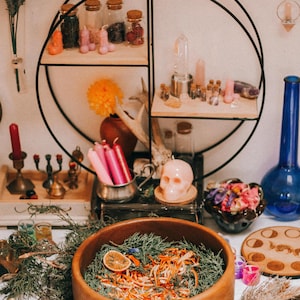 Kit de iniciação de bruxa, caixa de bruxa exclusiva, suprimentos de bruxaria, Wiccan, pagão, suprimentos de feitiço, kit de iniciação de bruxa, curiosidades e curiosidades Wiccan