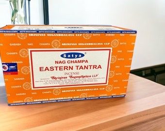 Satya Nag Champa Eastern Tantra Incense Satya Sai Baba -Handmade Incense Sticks 100% Original Organic Incense -boho fair trade Gift
