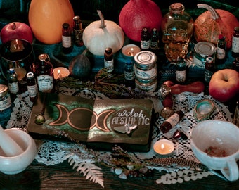 Personalised Witch Treasure  Box, witchy Lucky gift- crystal Lucky gift - crystals Discovery- altar kit- Unique box jewelry - pagan gift box