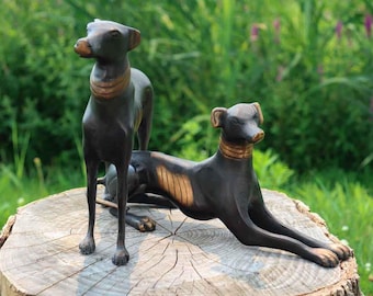 ブロンズ像 犬 グレイハウンド - Etsy 日本