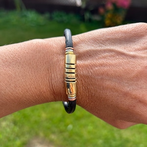 African unique leather Brass bracelets jewelry unisex bracelet Unique leather Jewelry Gift for Husband and Wife Men Christmas Valentine Gift