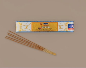 Jasmin Weihrauch, Satya Weihrauch, Handgemachte Räucherstäbchen - Batons Encens, Nag Champa Räucherstäbchen, 100% Original Handgemacht - Boho Fair Trade Geschenk