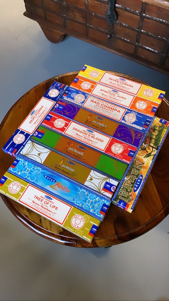 Incienso, Incienso Satya, Varitas De Incienso Artesanales, Incienso Nag Champa, 100% Original Hecho A Mano - Decoración Boho, Regalo De Comercio Justo - México