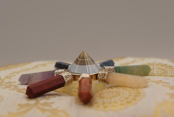 Chakra Energy Generator – Clear Quartz, 7 Chakra Crystals