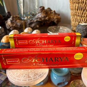 Nandita Acharya Natural Masala Incense Sticks - 15g - Incense, Eco Friendly ,perfect for Meditation ,Yoga,Mindfulness Hand-rolled In India