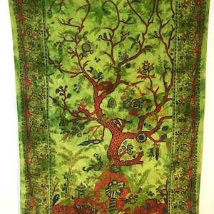 Indisch großer Wandbehang Wandbehang Tapisserie 100% Baumwolle Bio-Baumwolle Wanddeko Meditations-Wandteppich 100% Baumwolle
