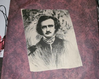 Handmade Edgar Allen Poe Journal Filled gothic