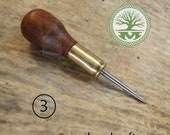 Scratch Awl with Mahogany Handle - Large
