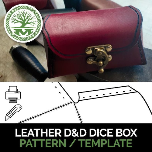 Dice Box Pattern Dice Chest Pattern Etsy