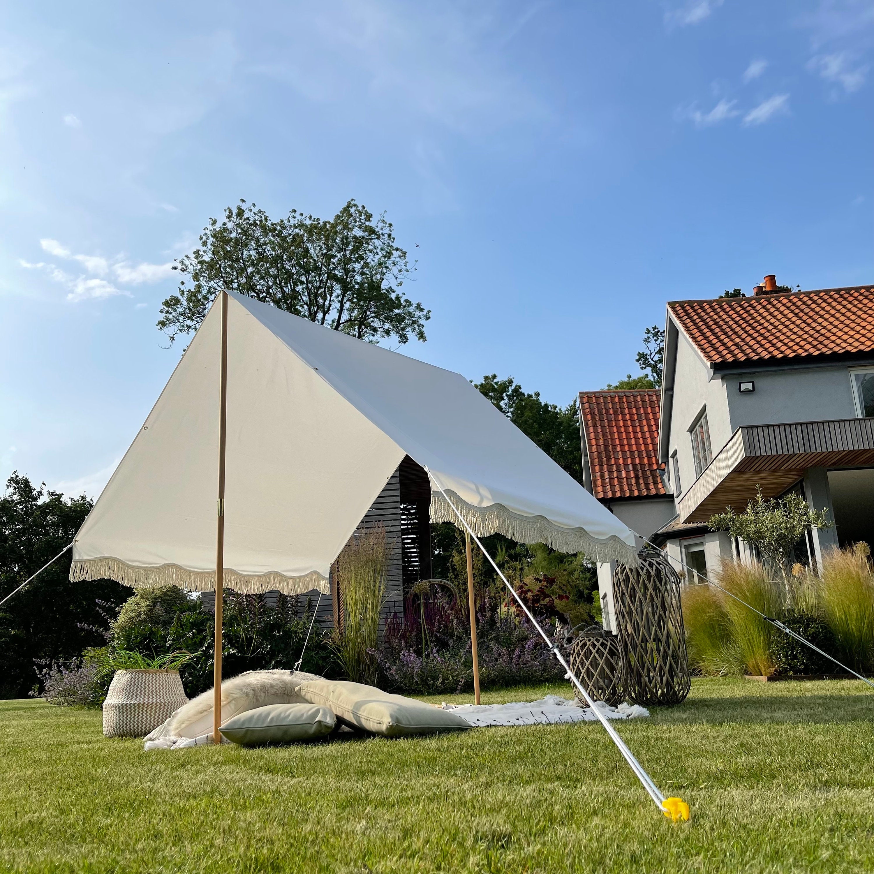 White beach tent cheap