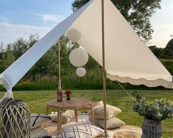 Boho Canopy Beach Tent DUE W/C 20TH MAY. Party, Wedding, Festivals, Camping, Beach.