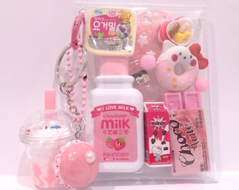 Kawaii Miniature Gasha Pouch: Japoński brelok z ręcznie wykonanymi miniaturami