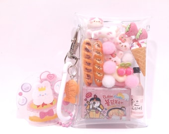 Kawaii miniaturowy brelok gashapon z ręcznie wykonanymi miniaturami