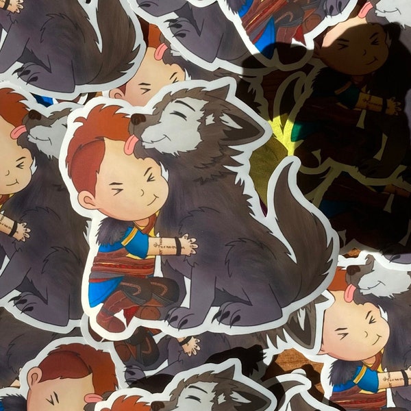 God of War Ragnarok - Atreus and Fenrir