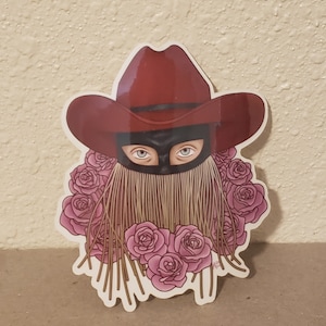 Orville Peck Roses are Falling Clear Vinyl Sticker