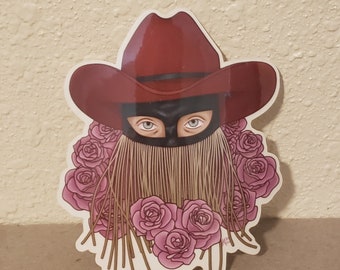 Orville Peck Roses are Falling Clear Vinyl Sticker