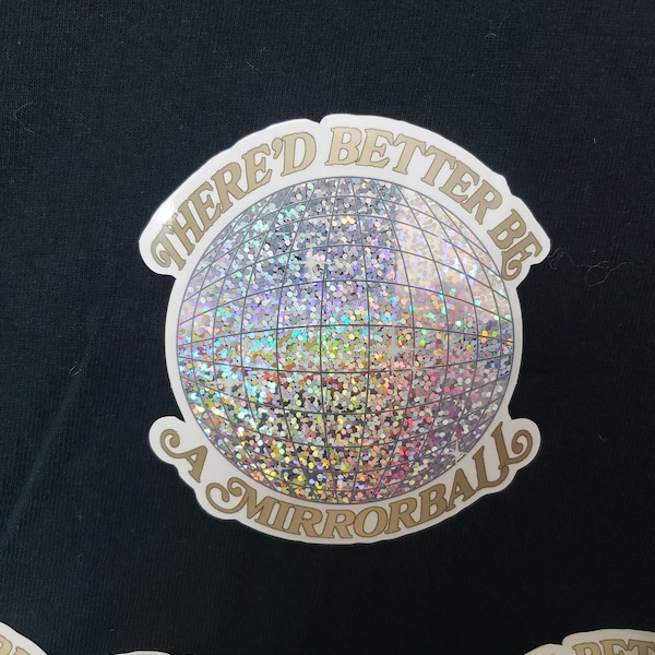 Arctic Monkeys There'd Better Be A Mirrorball holografische glittervinylsticker